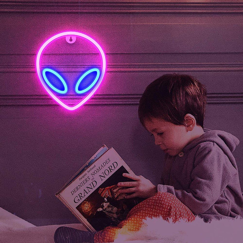 MUPOO LED Dekolicht LED Neon Sign Neon Schild - USB oder batteriebetrieb Neonlicht, Leuchtschilder Neon Sign Light, Schlafzimmer Weihnachten Party Kinderzimmer,Wand LED Deko