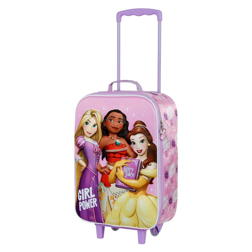 Karactermania Kinderkoffer 3D Disney Princess Trolley Reisekoffer Motiv Vaiana Rapunzel und Belle