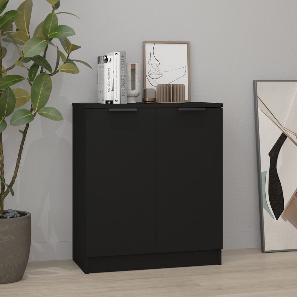 furnicato Sideboard Schwarz 60x30x70 cm Holzwerkstoff günstig online kaufen