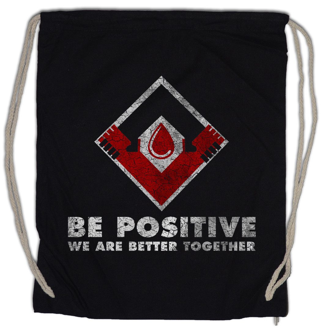Turnbeutel Be Positive Partnership II Turnbeutel The Vampire Strain Vampir Symbol