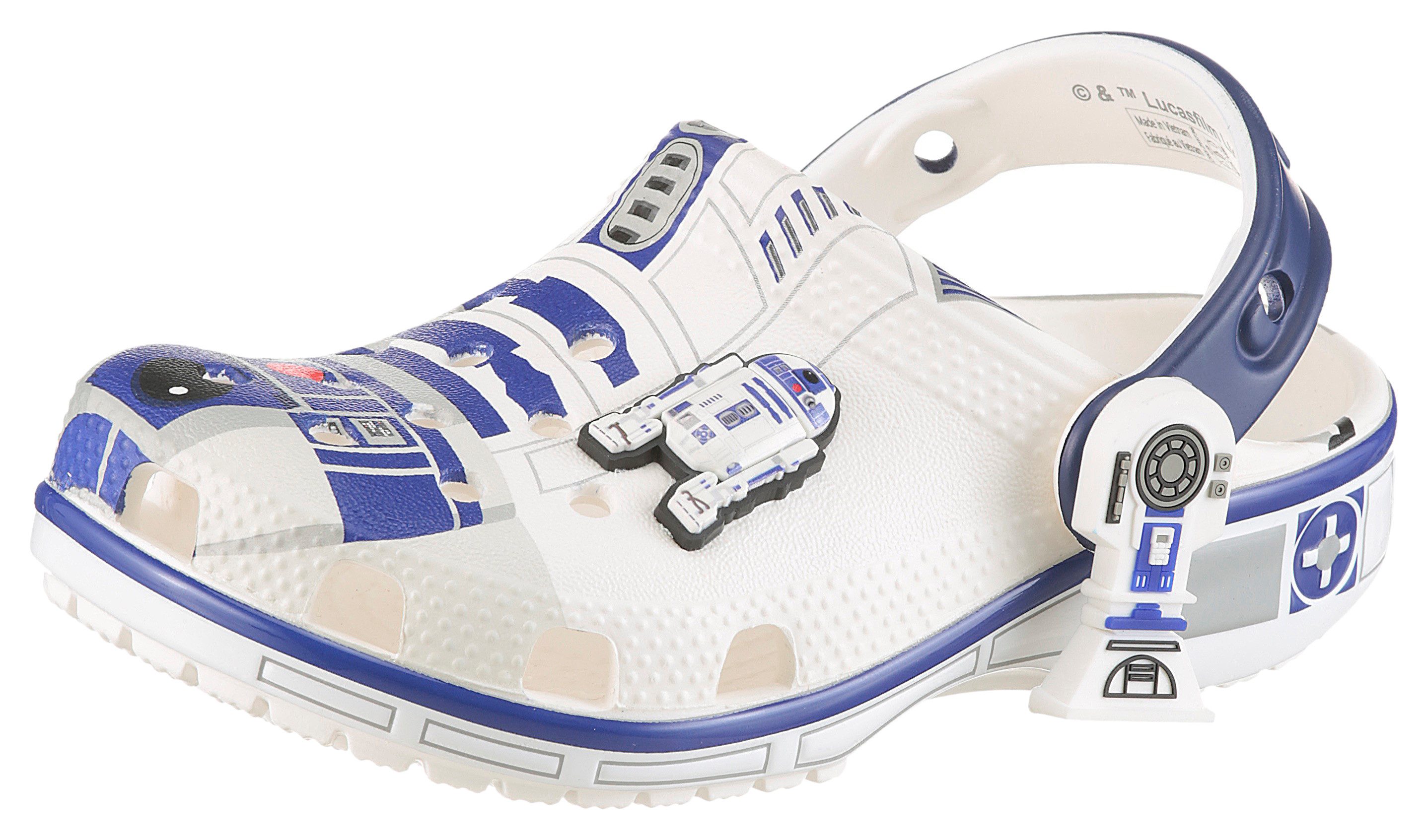 Crocs STAR WARS™ R2-D2 Toddler Classic Clog Clog Fan Geschenk, Hausschuh mit coolem Motiv