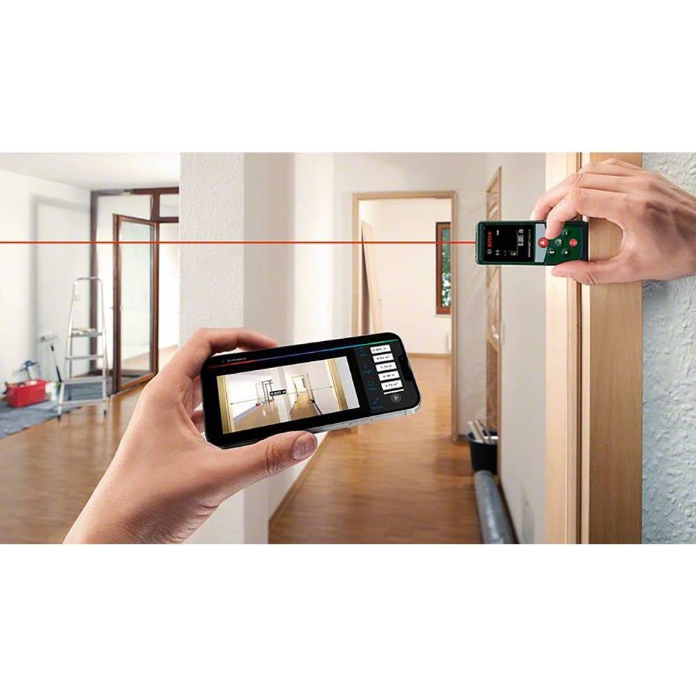 Bosch Home & Garden Entfernungsmesser Digitaler Laser-Entfernungsmesser 0603672301, Bluetooth