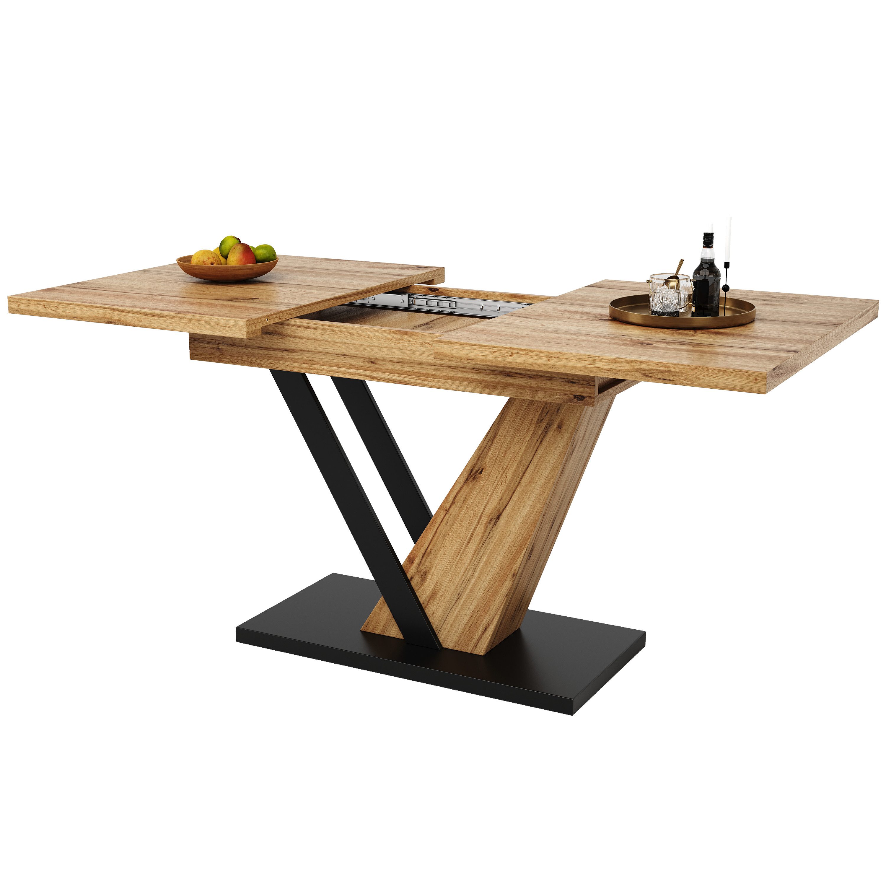 MODFU Esstisch Teleskoptisch,Moderne Esstisch,Ausziehbar,Esszimmer-Set (Gee günstig online kaufen