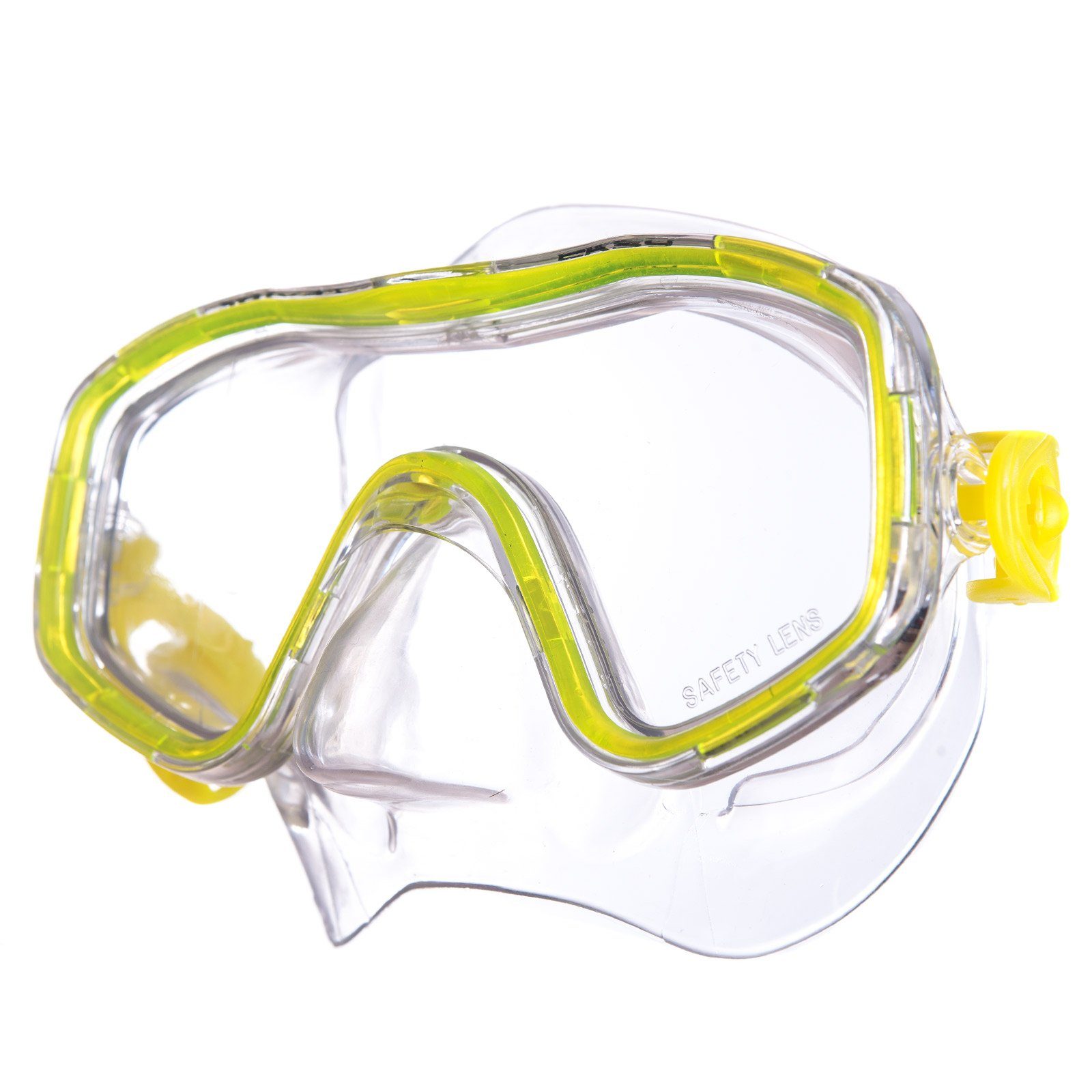 Salvas Schwimmbrille Kinder Tauchmaske Easy Schnorchel, Taucher Schwimm Brille Maske Mit Nase Gelb