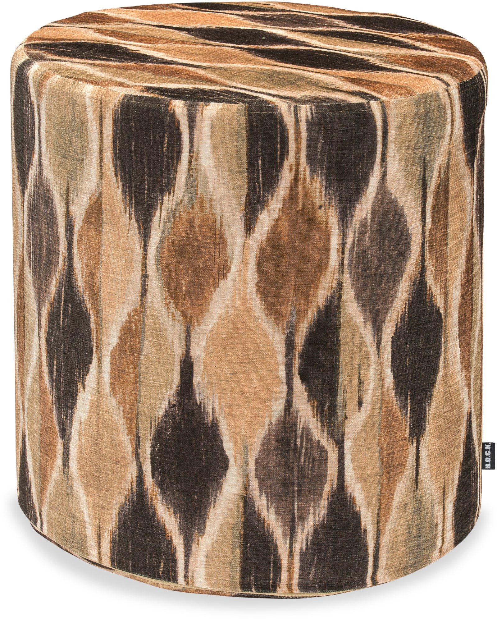 H.O.C.K. Sitzhocker H.O.C.K. Solana Hocker rund ø45x45cm Tropfen beige natur braun col. 30, Hocker, Barhocker & Sitzhocker, Schminktischhocker, Wohnzimmer Hocker