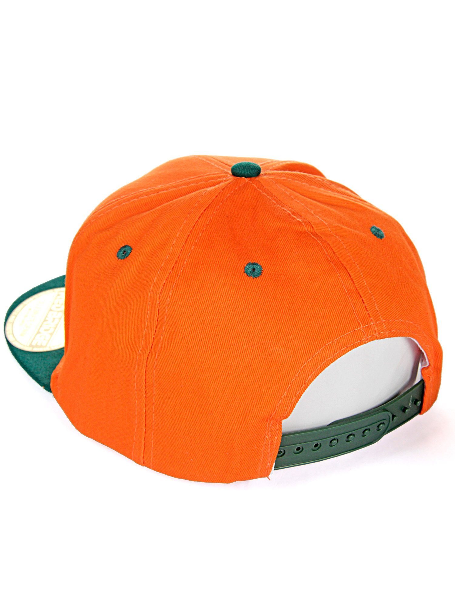 Wellingborough Cap Baseball orange-grün Druckverschluss mit RedBridge