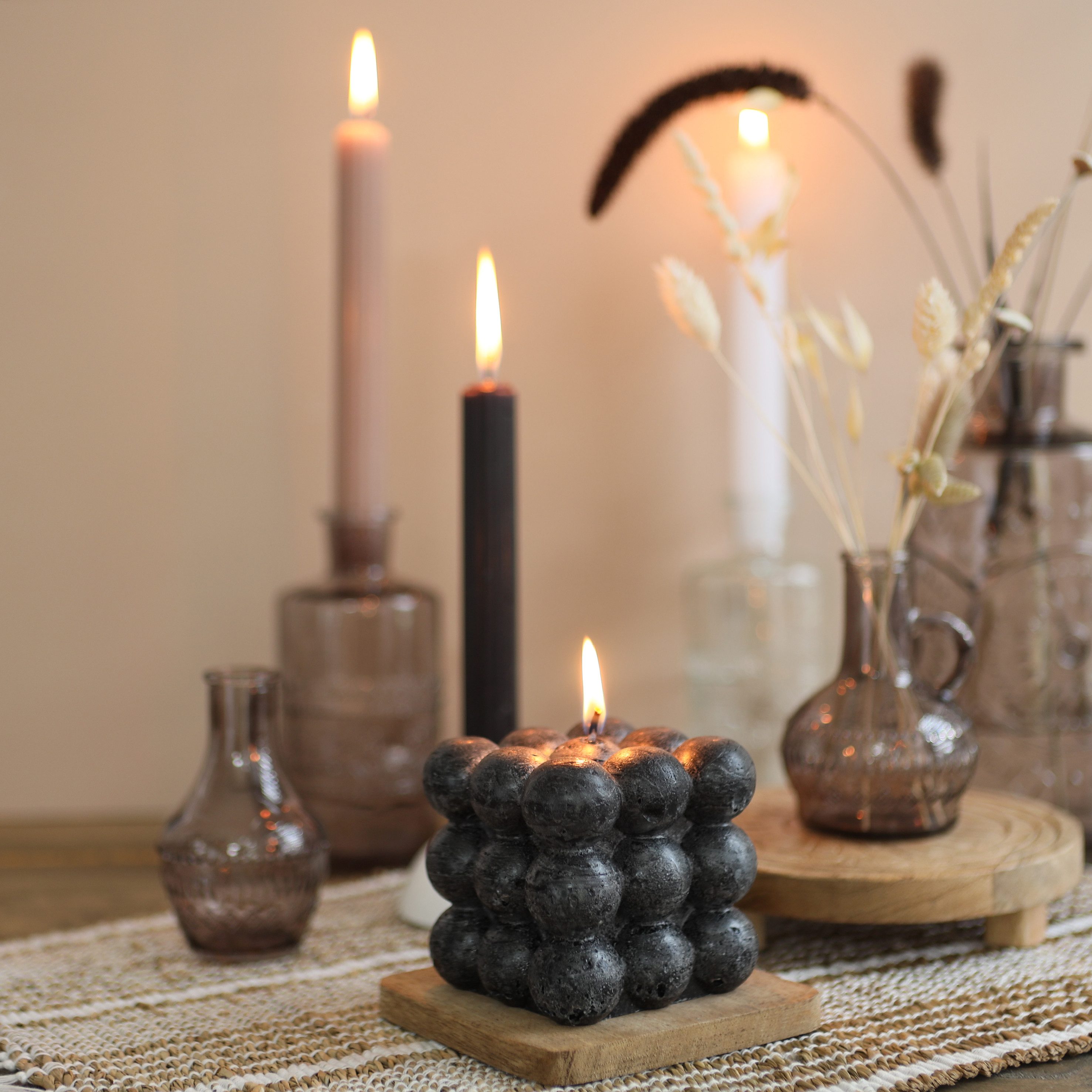 ideas 4 seasons Formkerze Bubble Candle, Dekokerze 8 x 8 cm