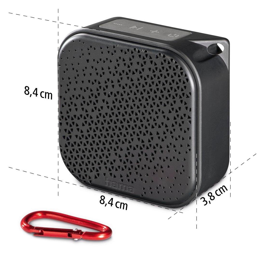 mit schwarz IPX7 Bluetooth-Lautsprecher W) Outdoor kabellos wasserdicht Hama Akku Bluetooth (3,5 Lautsprecher