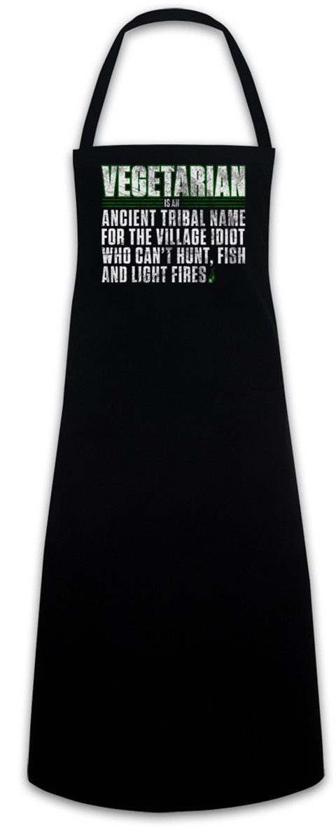Urban Backwoods Kochschürze Vegetarian Grillschürze Ancient Name Vegan Vegetables Vegetarianism
