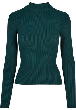 URBAN CLASSICS Kapuzenpullover Damen Ladies Rib Knit Turtelneck Sweater (1-tlg)