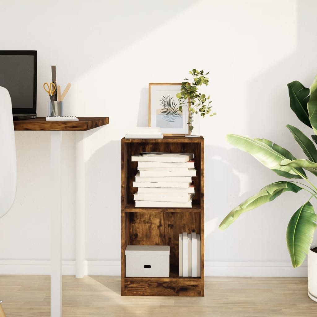 vidaXL Bücherregal Bücherregal Räuchereiche 40x24x76 cm günstig online kaufen