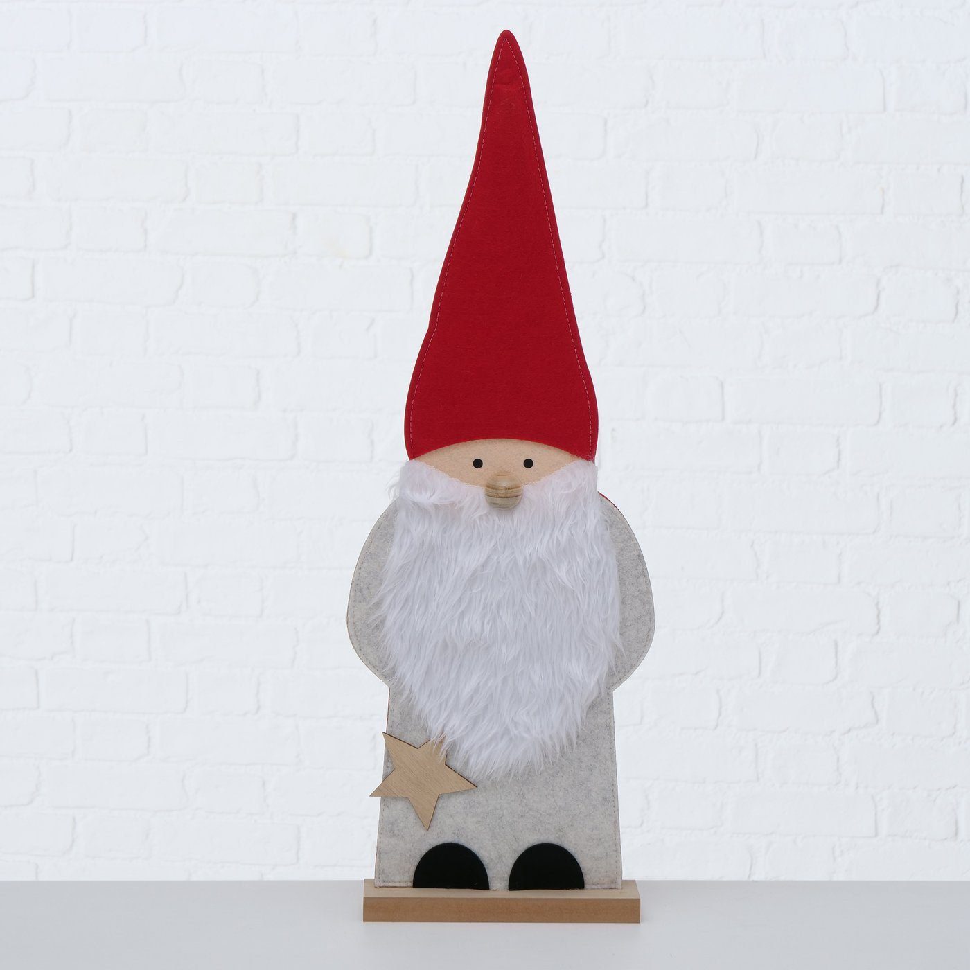 BOLTZE Weihnachtsfigur, MDF, Polyester-Filz