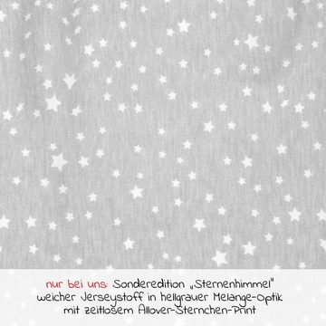 Alvi® Schlafsack Mäxchen Light - Jersey - Sternenhimmel, Baby Sommer Schlafsack ohne Ärmel Gr. Gr. 70 - 100% Baumwolle