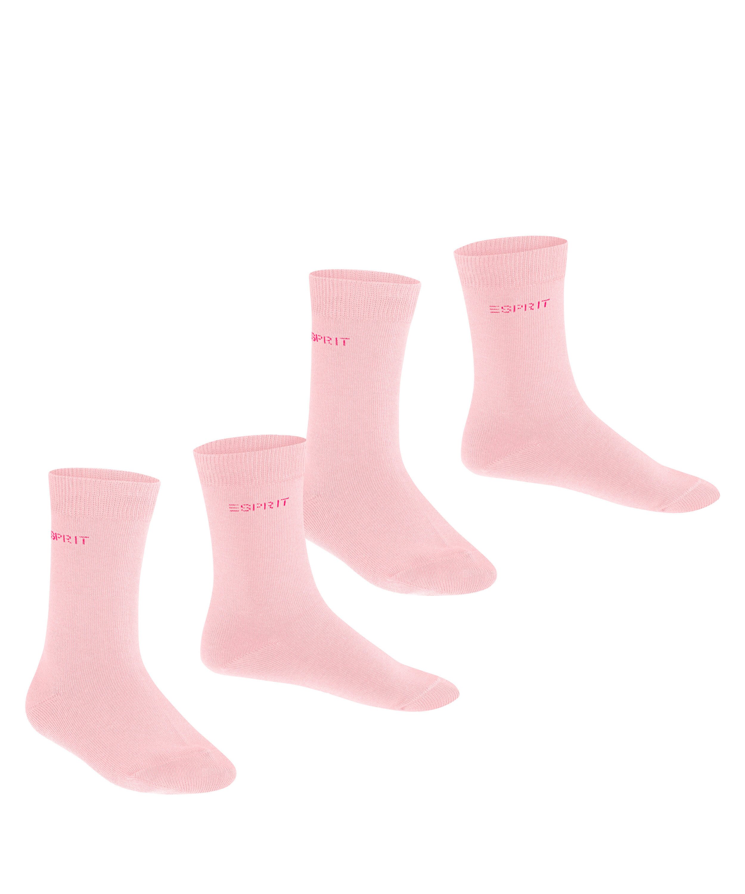 Esprit Socken Foot Logo (2 Paar) kurz, verstärkt, hochwertig, uni