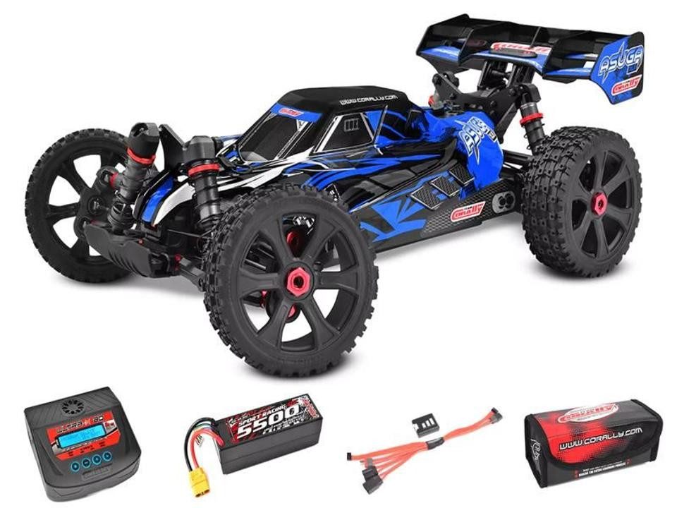 Corally RC-Auto Team Corally - Asuga XLR RTR - Drive'n Go Pack 4S - Blau