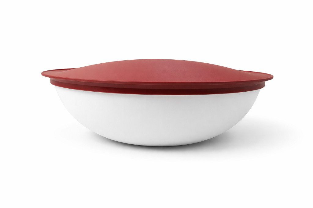 TUPPERWARE Schüssel Allegra 1,5 L rot weiß