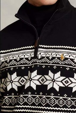Ralph Lauren Strickpullover POLO RALPH LAUREN Norweger Pullover Troyer Sweater Sweatshirt Christma