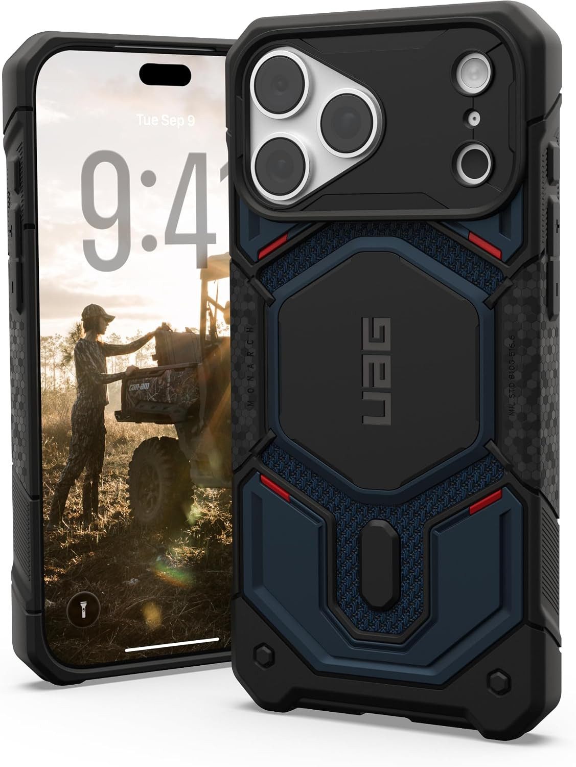 Urban Armor Gear Handyhülle Monarch Pro Case - Apple iPhone 18 Pro Max / iPhone 17 Pro Max Hülle, Premium Materialien, 5fach Falltest nach MIL STD 810G 516.6