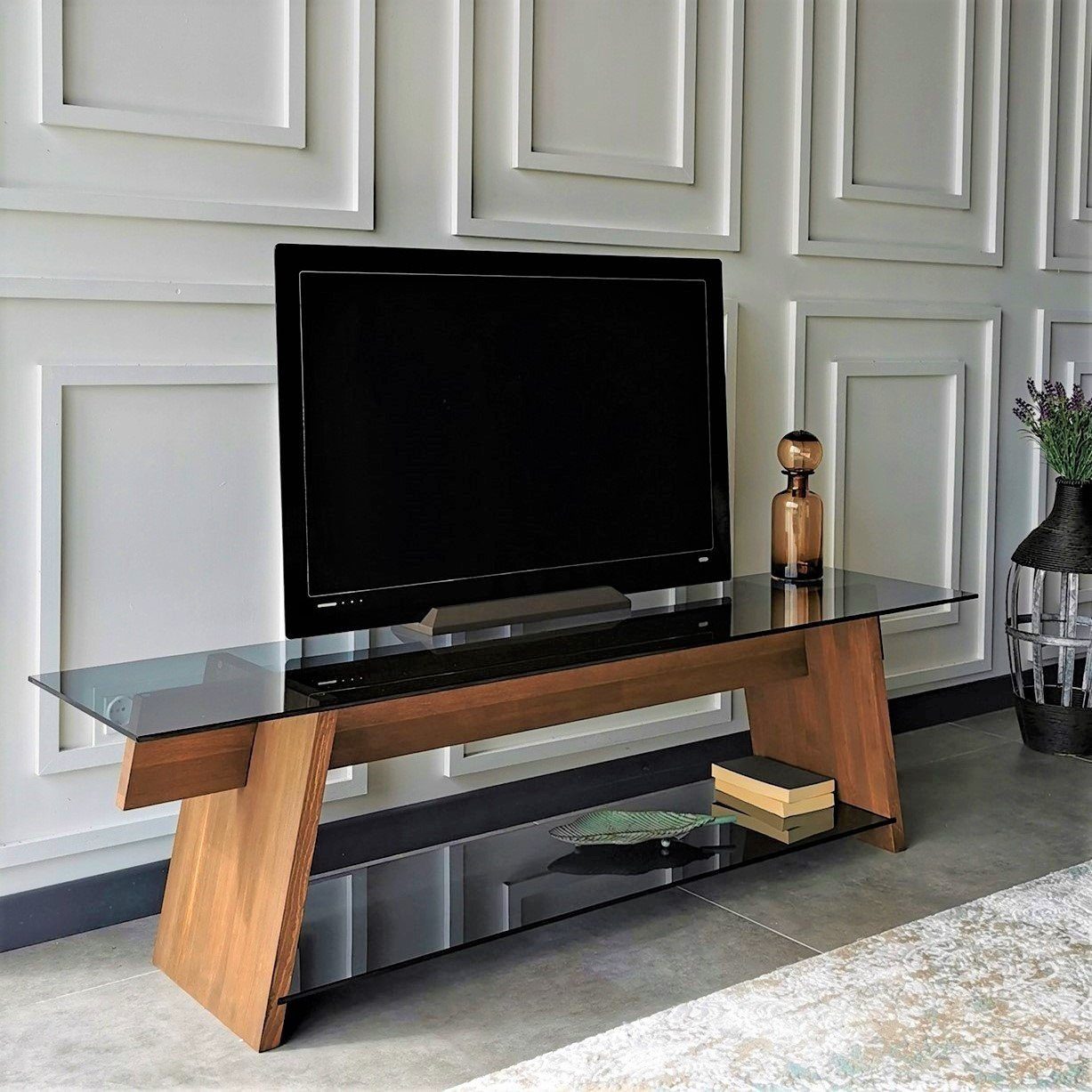 Skye Decor TV-Schrank Schränke, 45x158x40 cm, 100% getempertes Glas