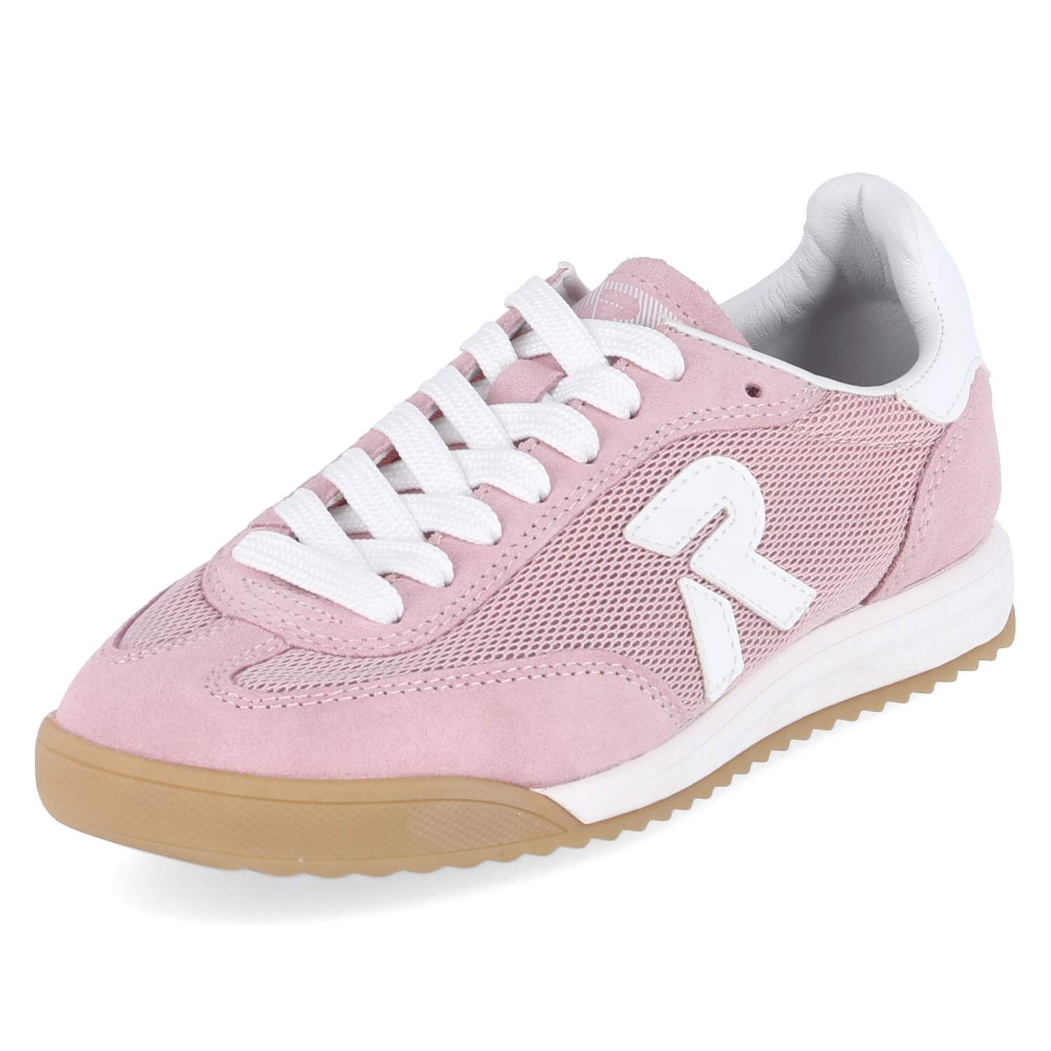 Rieker Rieker W4000-31 Damen Leder & Textil pink Schnürschuh günstig online kaufen