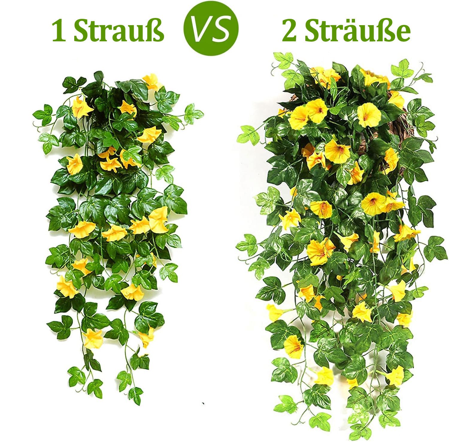 Kunstranke Künstliche Morgenruhenranken, hängende künstliche Pflanzen, Kake günstig online kaufen