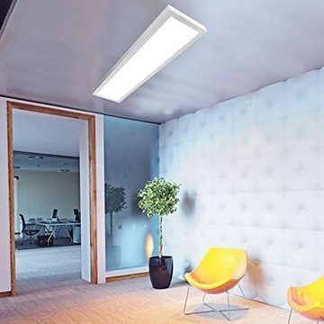 TEUTO Licht Deckenleuchten LED 75W, 150cm, inkl. 3 LED Röhren 4000K,3-flammig,Röhren austauschbar