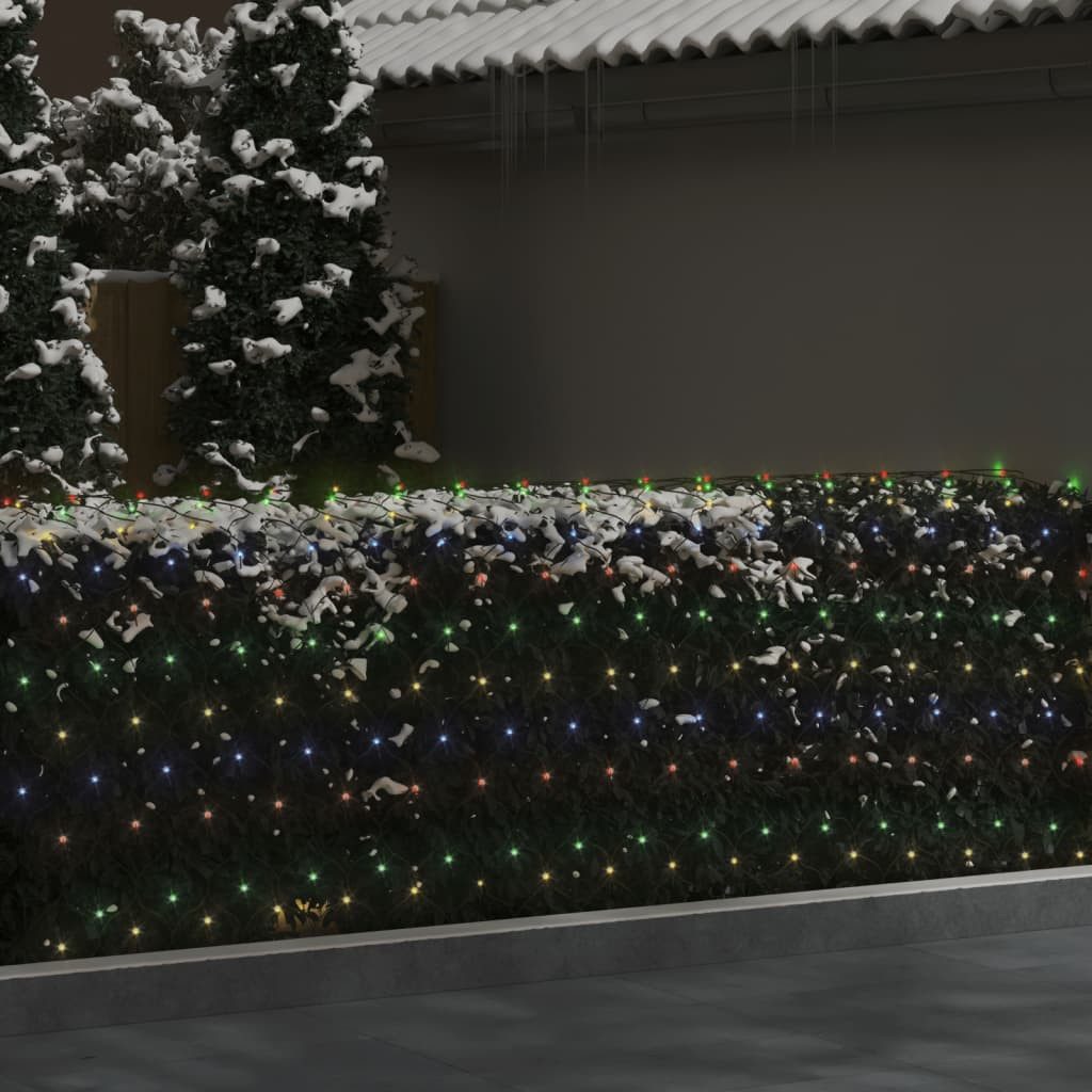 vidaXL Lichterschlauch Weihnachts-Lichternetz 4x4 m 544 LED Bunt Indoor Outdoor