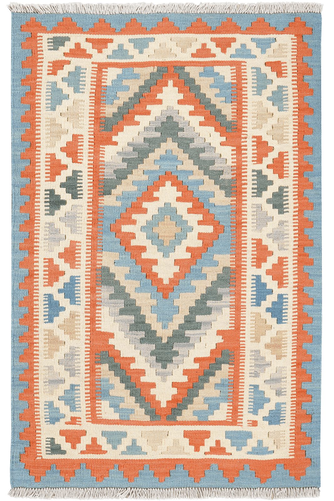 Looma Teppich Kelim Gashgai 123x81cm, rechteckig, Höhe: 5 mm, Gashgai, Schurwolle, Unikat