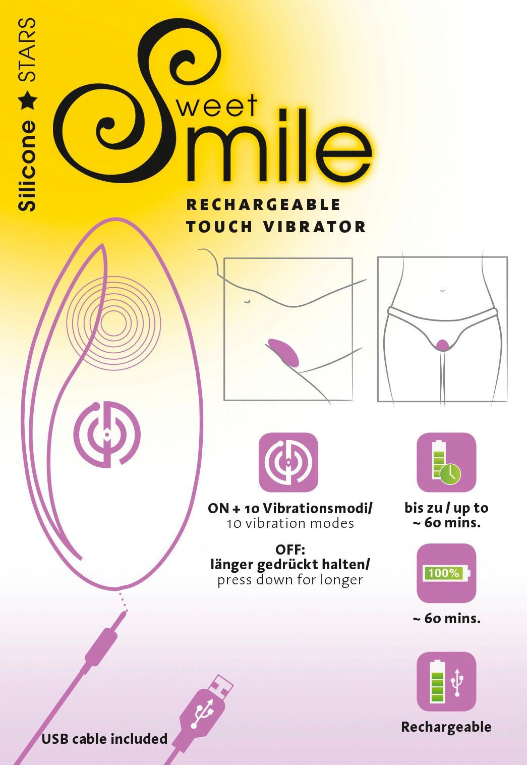 Auflege-Vibrator Smile Sweet Smile