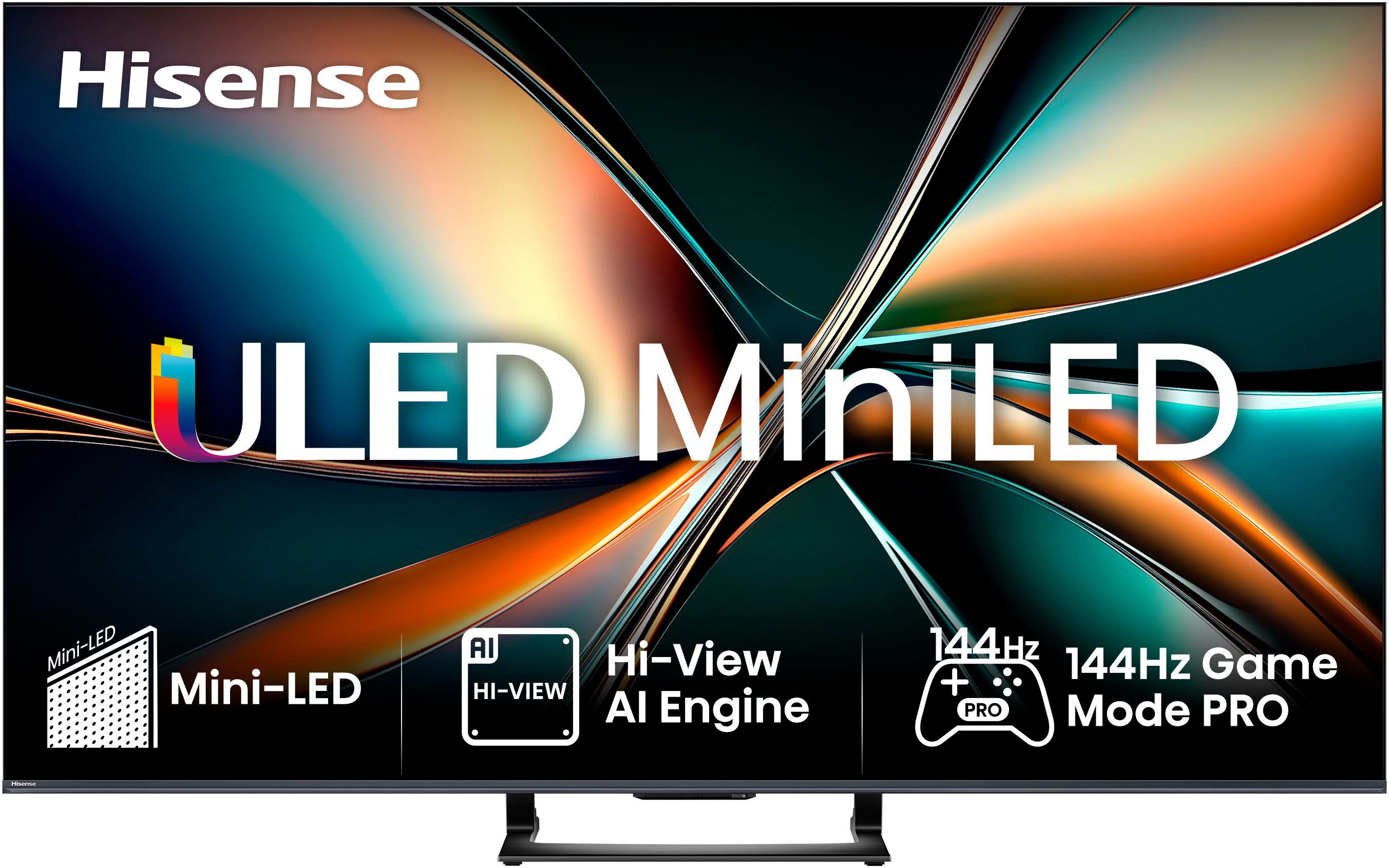 Hisense 55U7Q QLED Mini LED-Fernseher (139 cm/55 Zoll, 4K Ultra HD, Smart-TV, 4K UHD Mini LED)