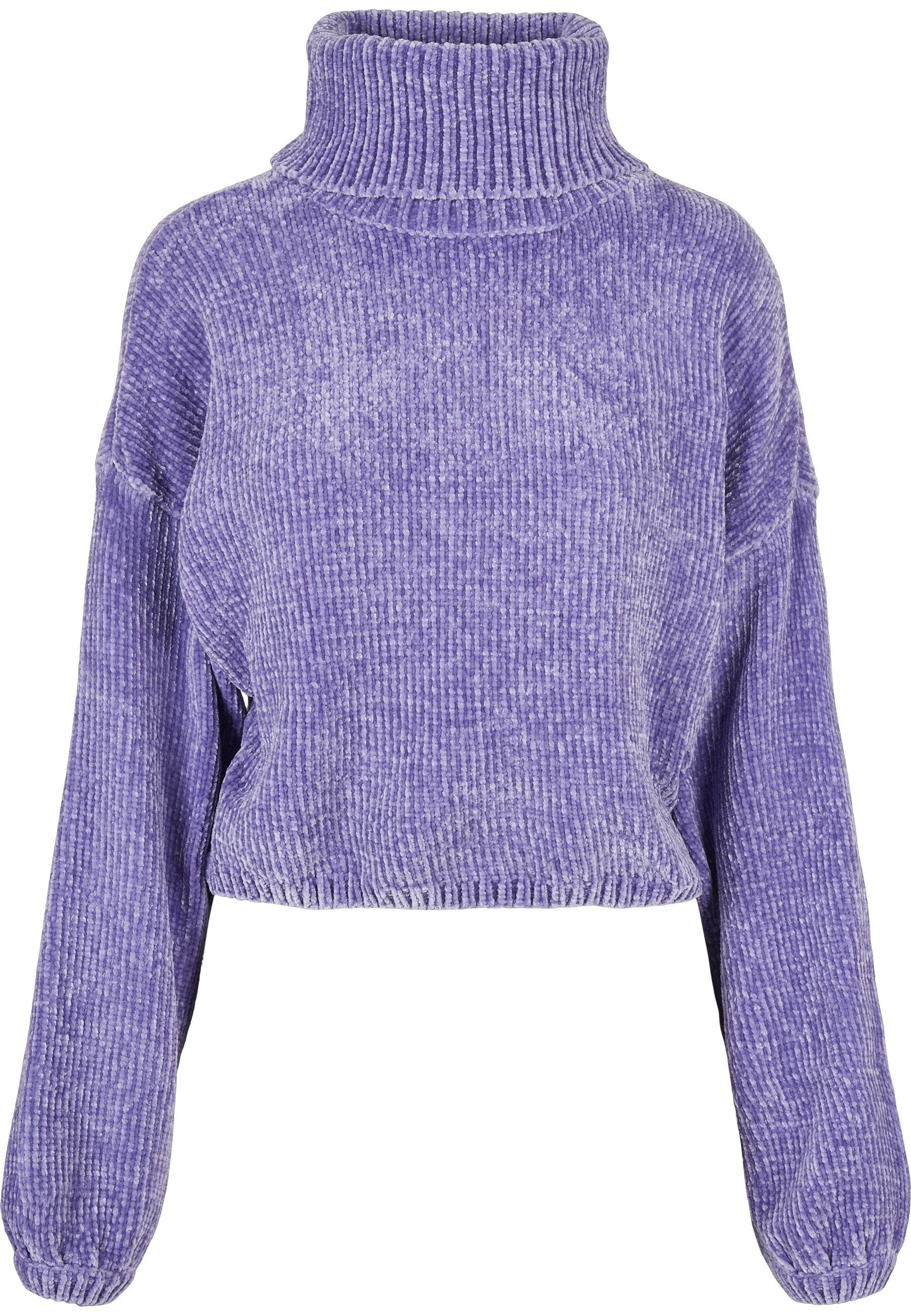 Sweatshirt Urban Classics Damen Ladies Short Chenille Turtleneck Sweater