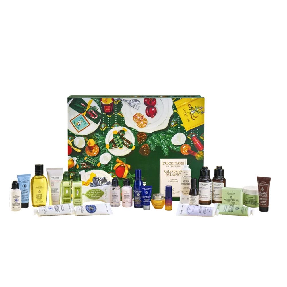 L'OCCITANE Adventskalender L'Occitane Adventskalender Klassische Edition 2026 – 24-tlg. Set (24-tlg), 24-tlg. Adventskalender Provence-Pflege Gesicht, Körper & Haar