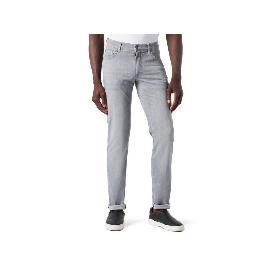 Brax 5-Pocket-Jeans silber (1-tlg), Modisch und modern