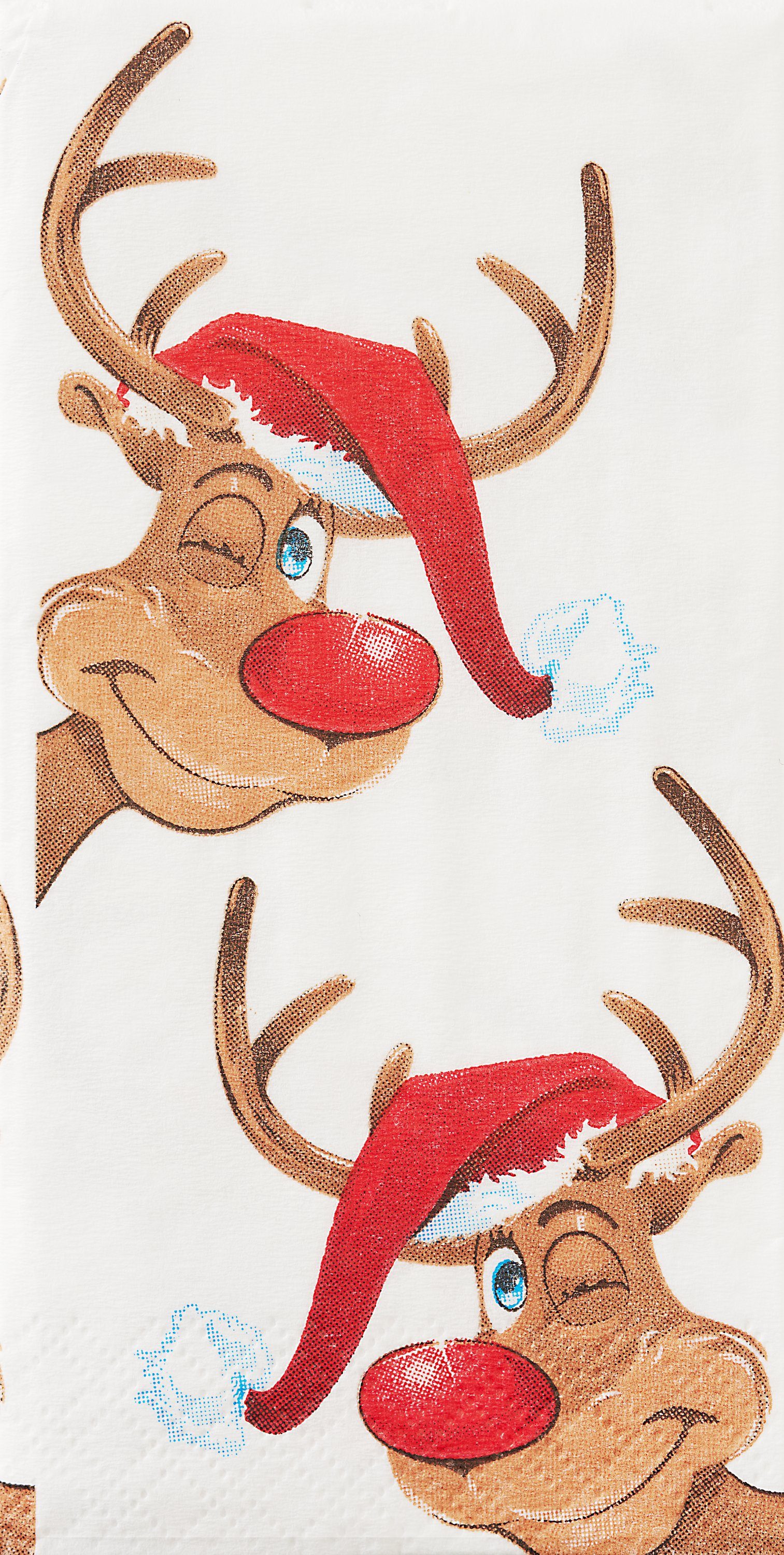 Paper+Design Papiertaschentücher Papiertaschentücher Rudolph, 21,5 cm x 22 cm