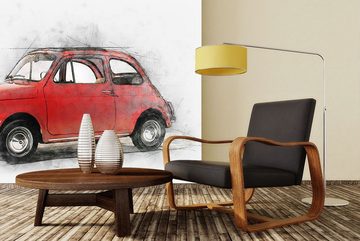 WandbilderXXL Fototapete Little 500, glatt, Classic Cars, Vliestapete, hochwertiger Digitaldruck, in verschiedenen Größen