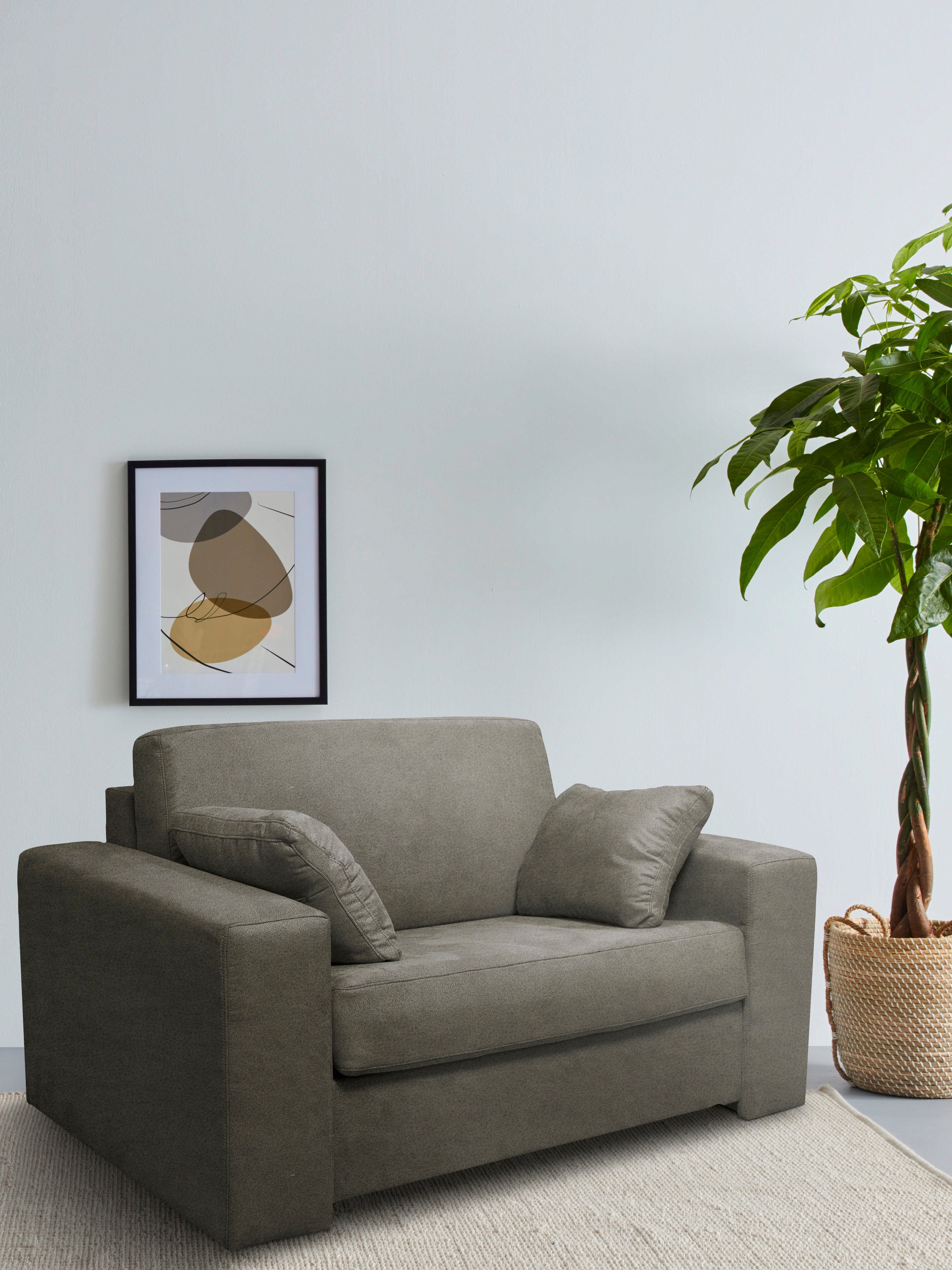 Home affaire Sessel Roma Matratzenhöhe 140cm, Dauerschlaffunktion, mit Unterfederung, Liegemaße ca 83x198 cm