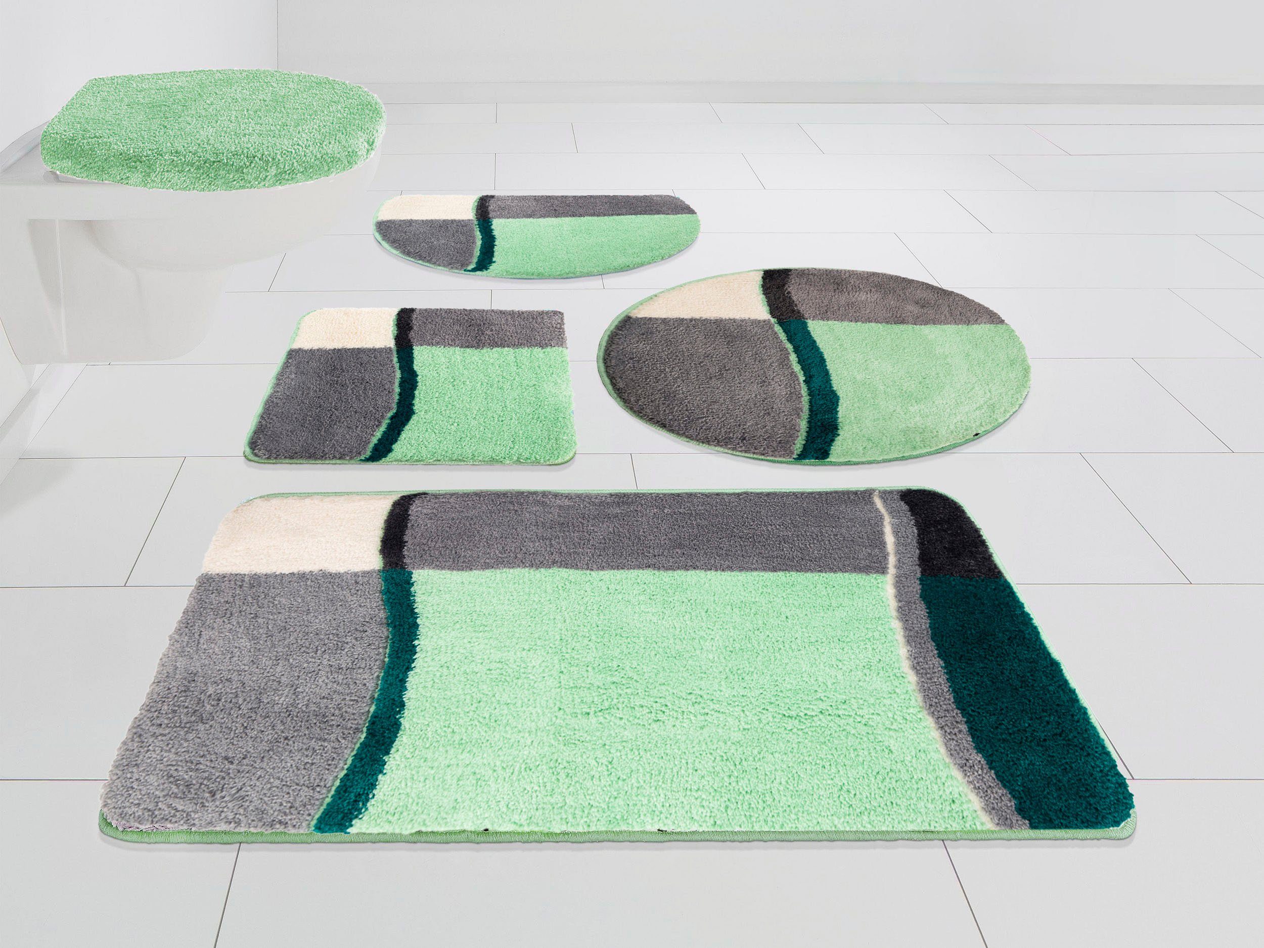 my home Badematte Belio, Badvorleger, Badezimmer Teppich, Höhe 20 mm, rutsc günstig online kaufen