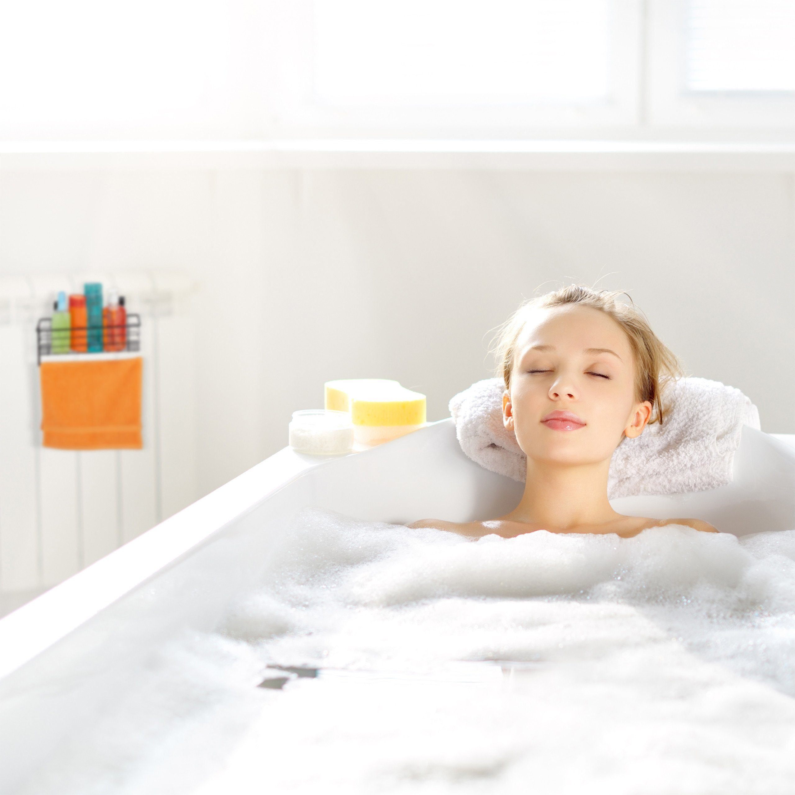 relaxdays Einhängekorb mit Küchenrollenhalt, Kupfer