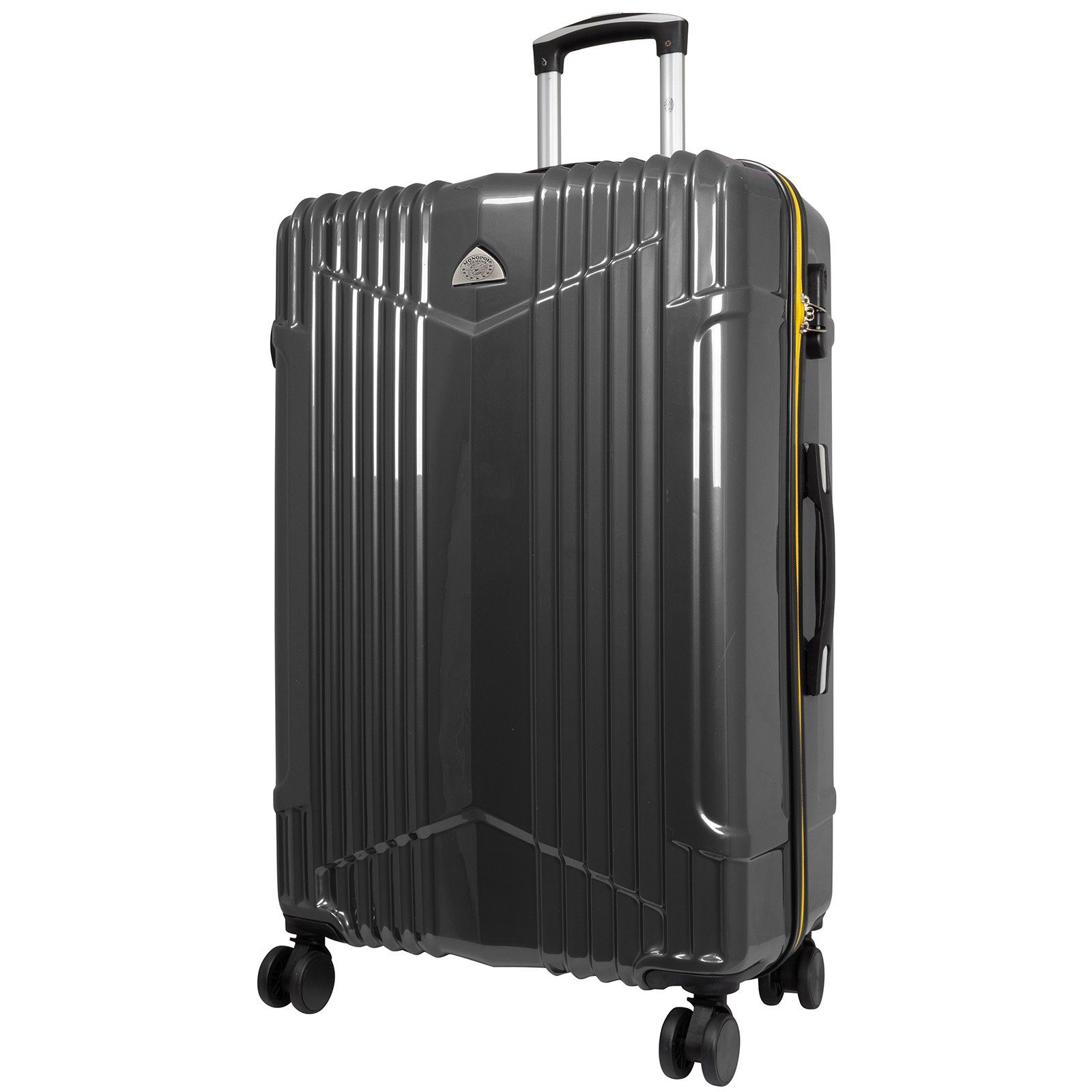 Trendyshop365 Hartschalen-Trolley Großer Hartschale Farben, 78cm Reisekoffer Daytona, Rollen, Zahlenschloss, 4 4 Polycarbonat anthrazit