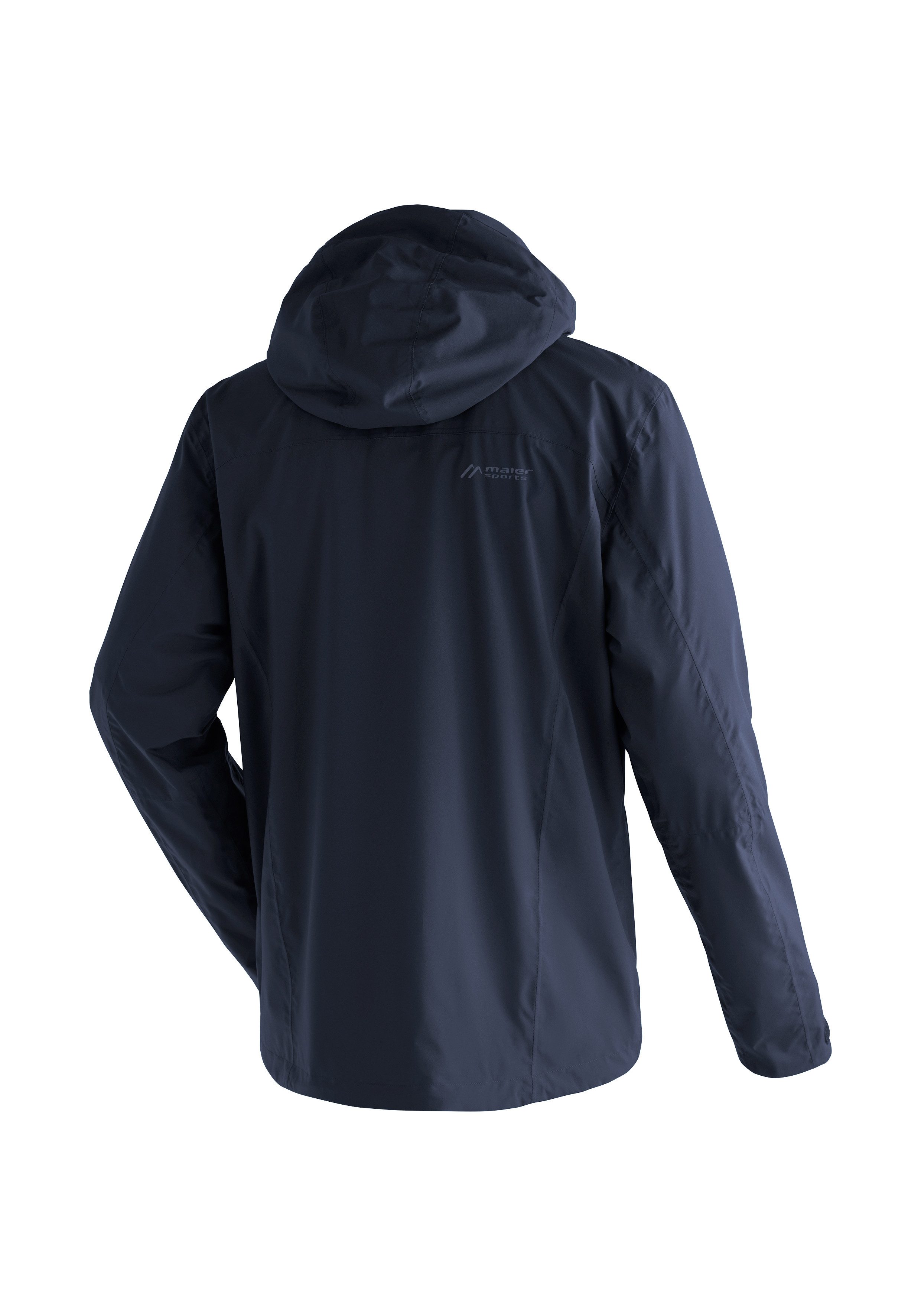 Maier Sports Regenjacke Metor rec M Herren Jacke mit Kapuze, Windjacke wasserdicht atmungsaktiv, Reg. Fit
