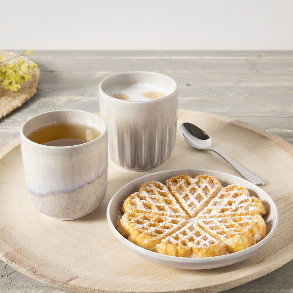like. by Villeroy & Boch Tasse Perlemor Becher Set 2 tlg, 2-tlg., Porzellan, Premium Porcelain, mikrow.- & spülm.sicher, Made in Germany
