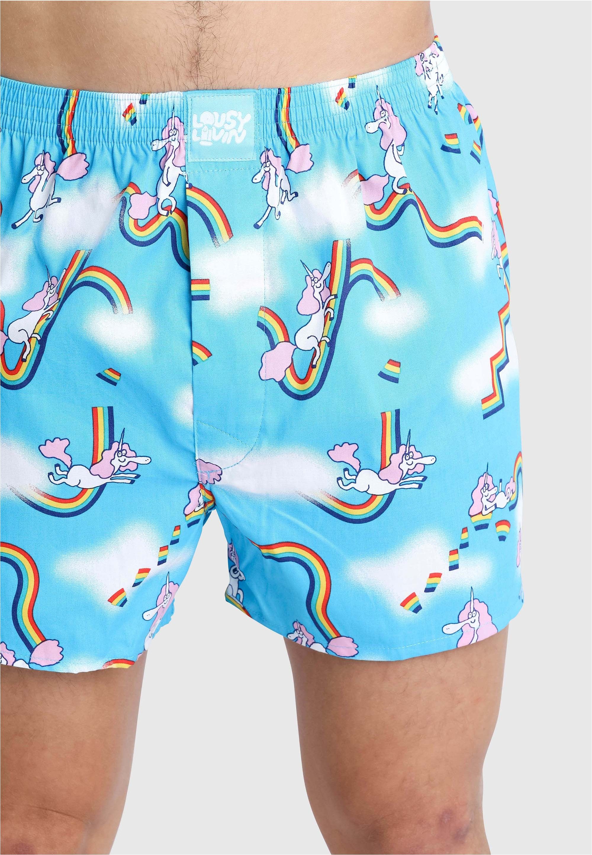 Lousy Livin Boxershorts Sky Gym & Dolphin 2 Pack mit buntem Allover-Print