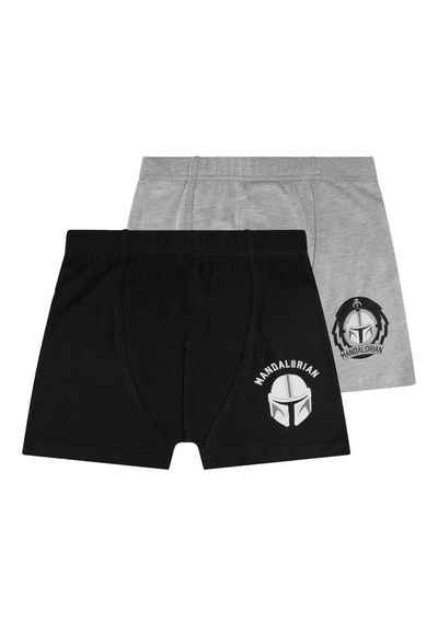 ONOMATO! Boxershorts Star Wars The Mandalorien Jungen Retro Boxer 2er Pack (2-St)