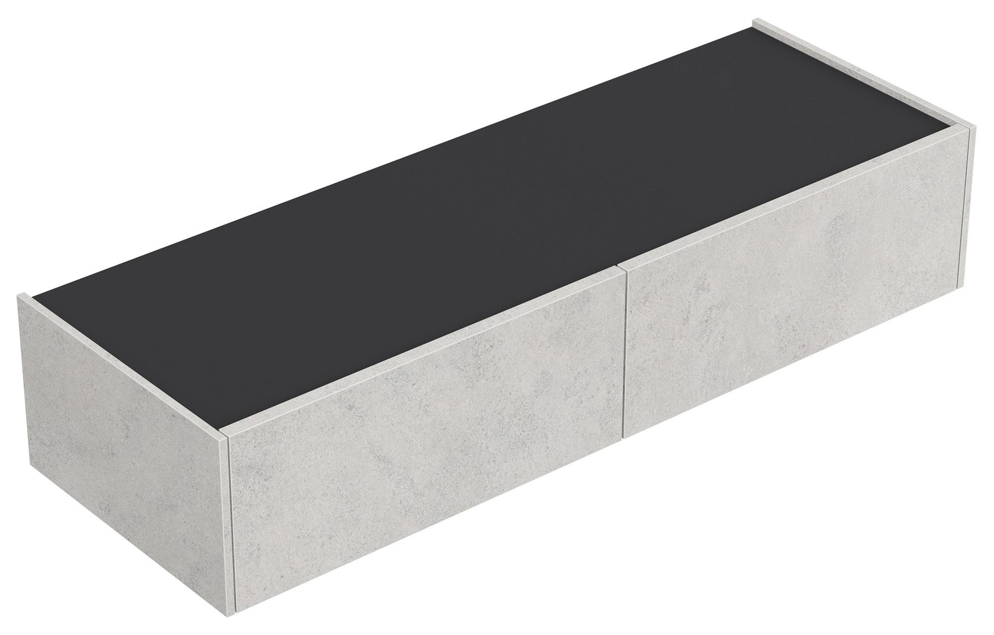 Magnolia Home Kommode Hängekonsole Urban Slimline 2 Schubladen Push-to-open Stein