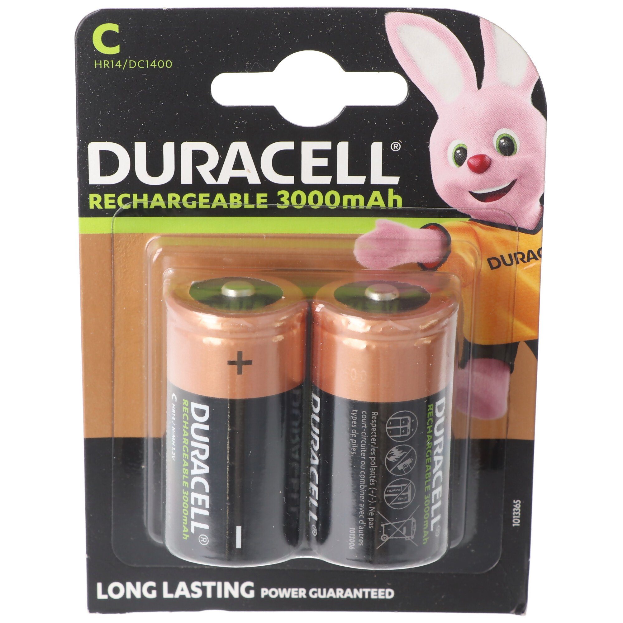 Duracell Recharge Ultra NiMH Akku HR14, Baby, Größe C, 3000mAh, 2er B Akku