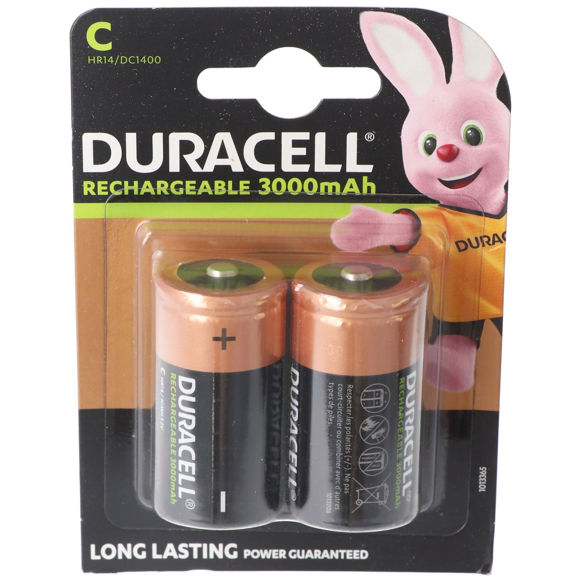 Duracell Duracell Recharge Ultra NiMH B Akku Baby, 3000mAh, C, (1,2 mAh 3000 Größe HR14, V) 2er Akku