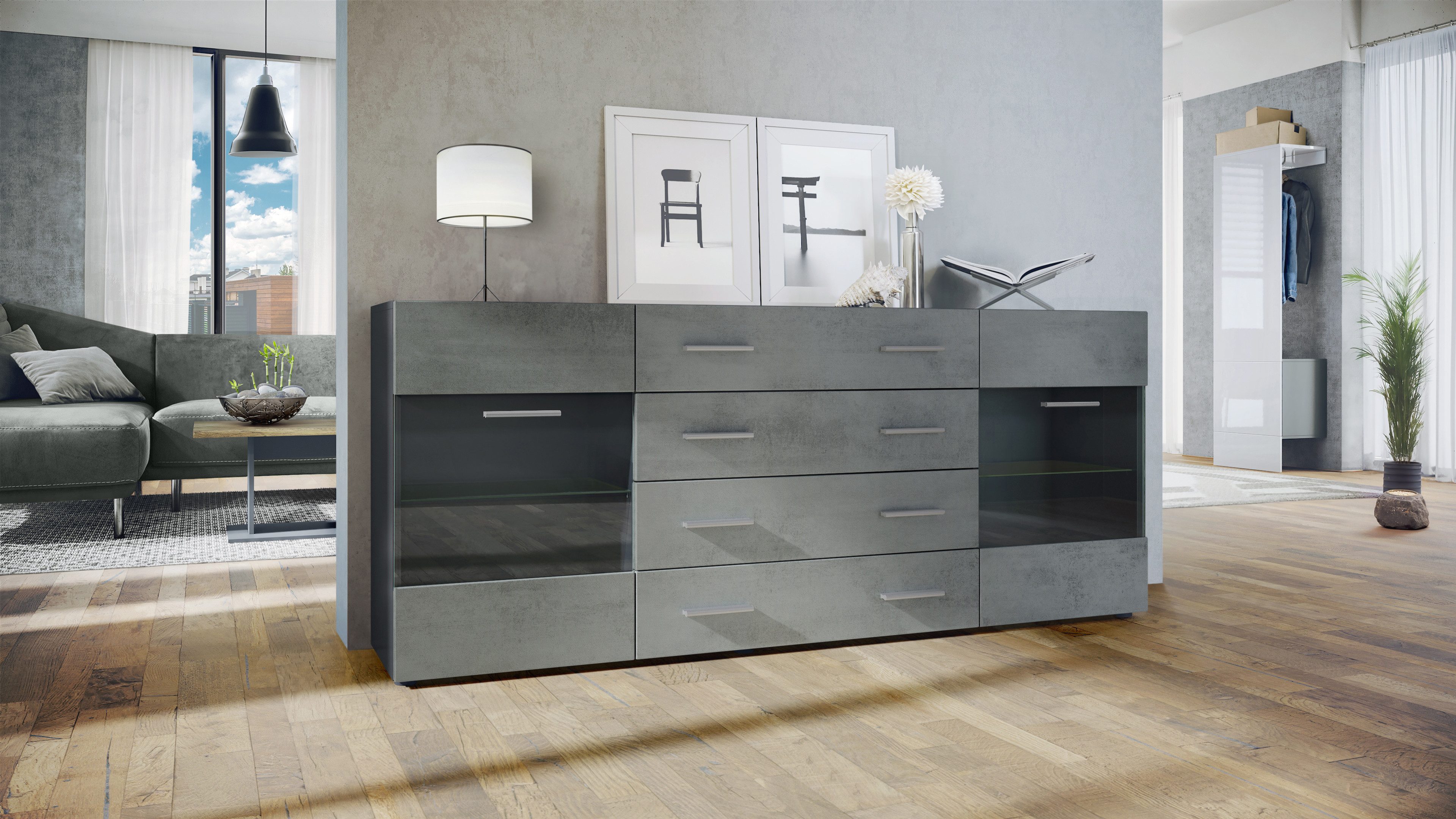 Vladon Sideboard Bari V2 (Kommode mit günstig online kaufen