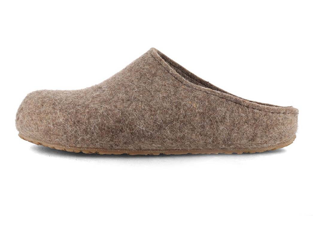 Haflinger Filz-Pantoffel Grizzly Michel Hausschuh breites Komfortfußbett