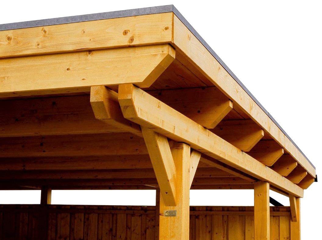 cm, Einfahrtshöhe Doppelcarport BxT: 613x846 cm Skanholz Emsland, 223