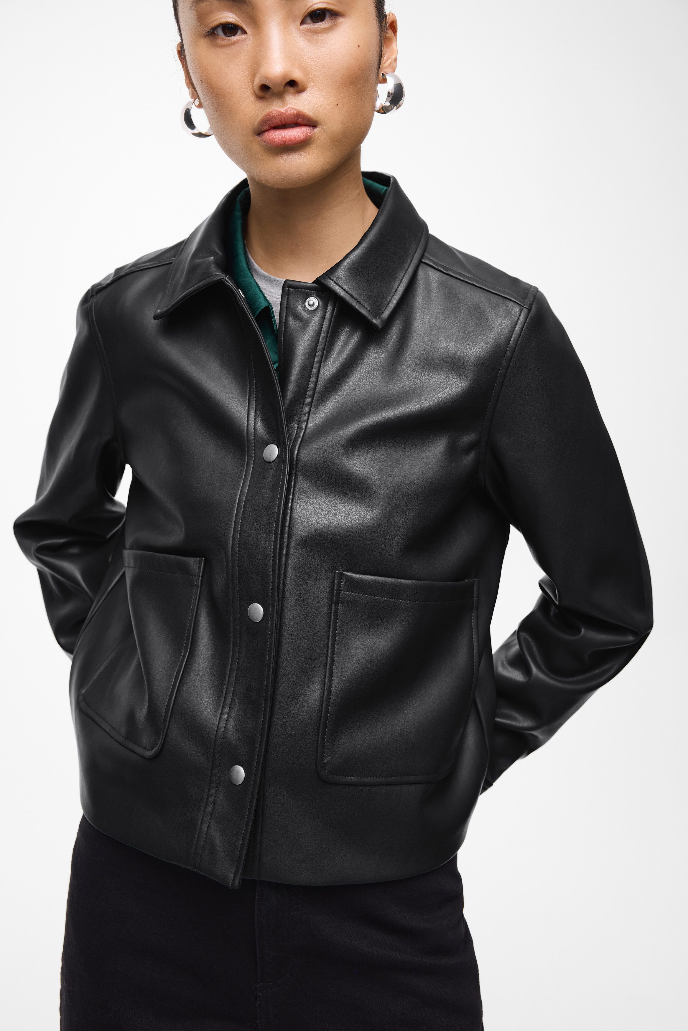 Vila Lederimitatjacke VIHELLIUM SHORT JACKET - günstig online kaufen